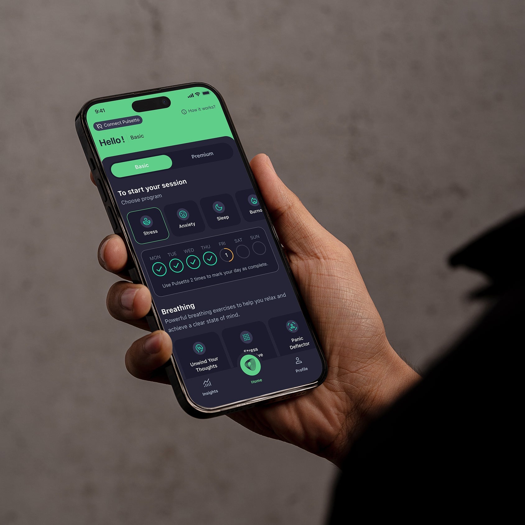 Pulsetto vagus nerve stimulation device